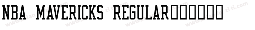 NBA Mavericks Regular字体转换